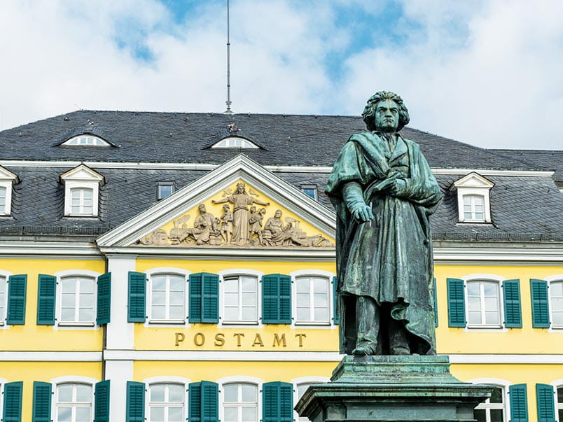 Beethoven statue in Bonn, Germany